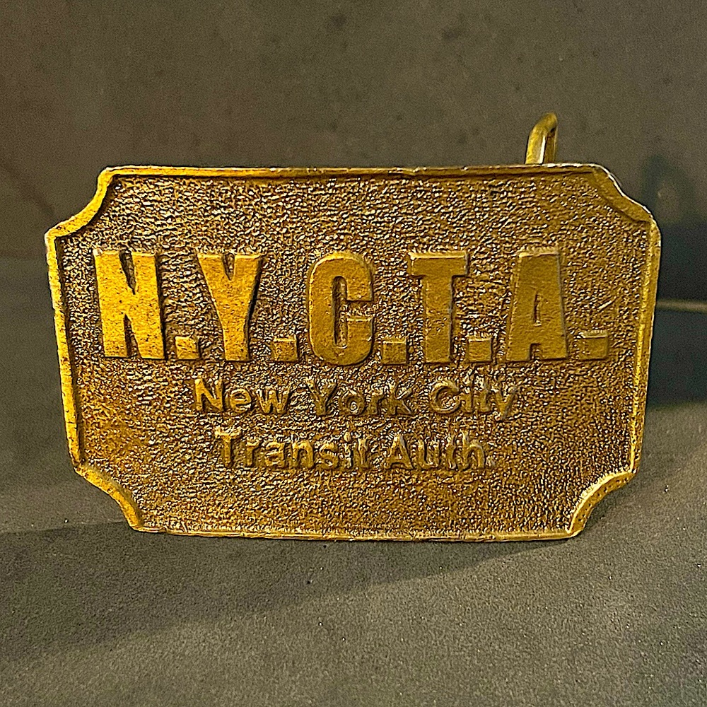 Brass NYC Belt Buckle